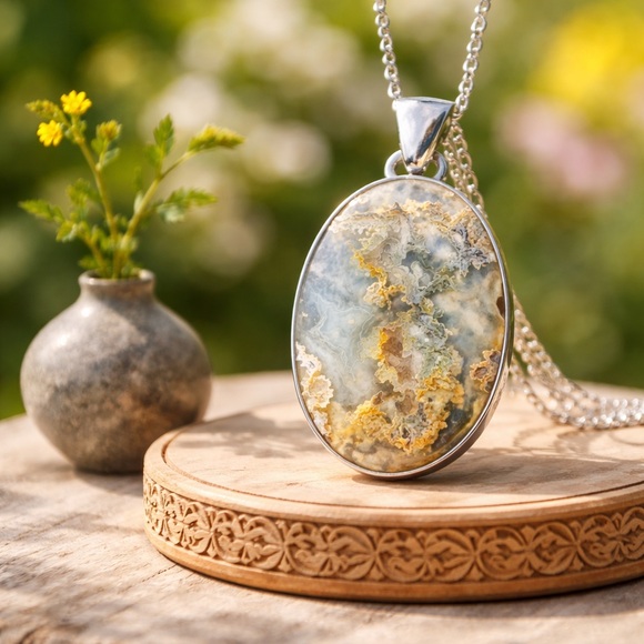 Robin's Nest Jewels Jewelry - Graveyard Plume Agate